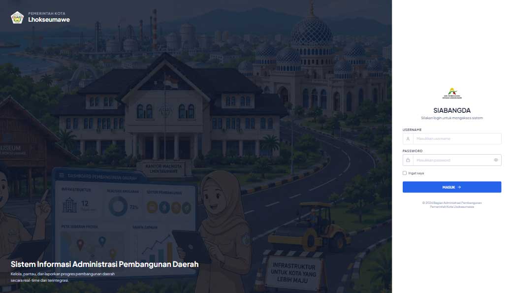 SIABANGDA — Membangun Dashboard Terintegrasi untuk Monitoring Proyek Pembangunan Daerah